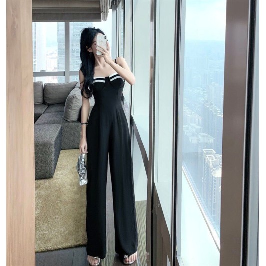 高雅气质镂空阔腿连体裤